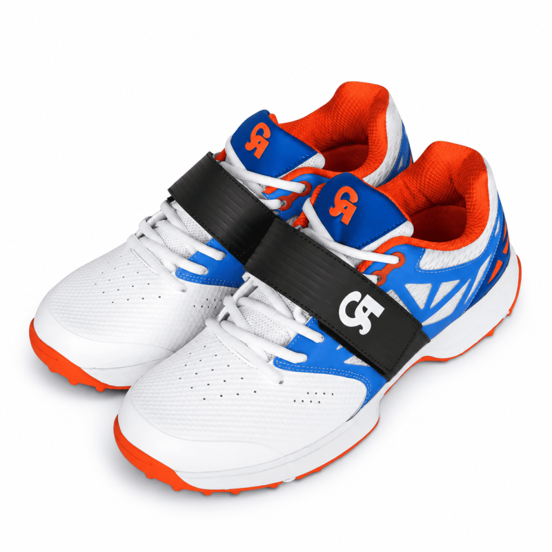 CA Cricket Shoes – Royal Blue & Orange