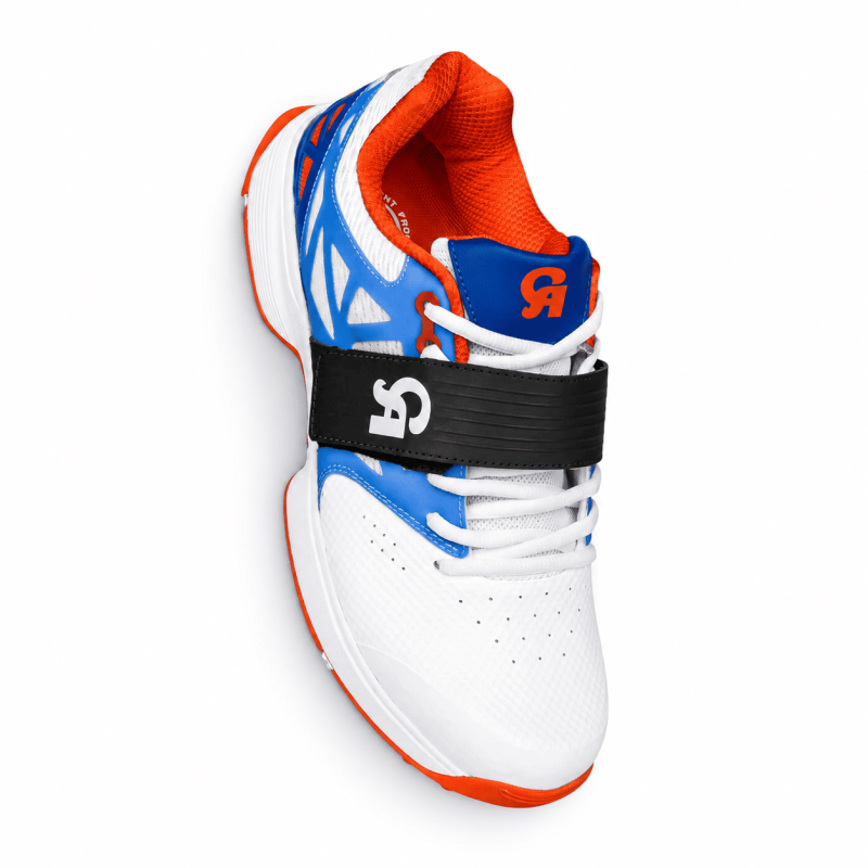 CA Cricket Shoes – Royal Blue & Orange