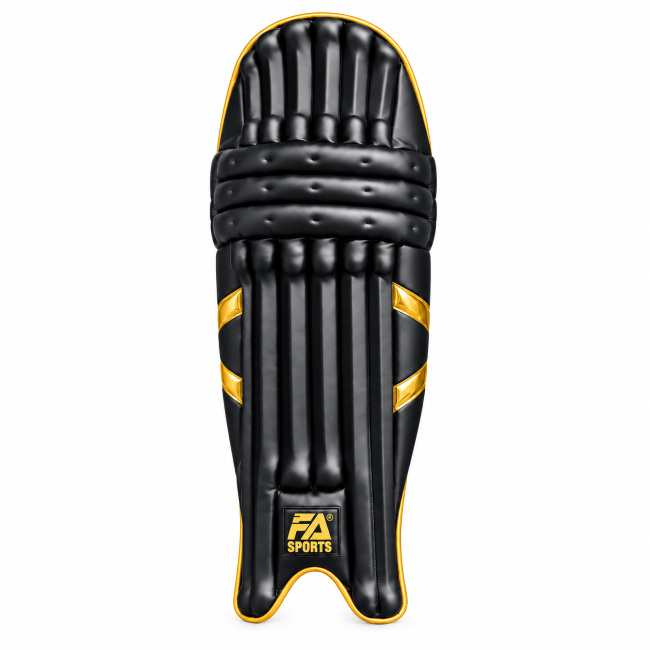 FA Sports Anzik Gold Batting Pads – Black