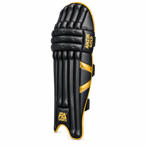 FA Sports Anzik Gold Batting Pads – Black
