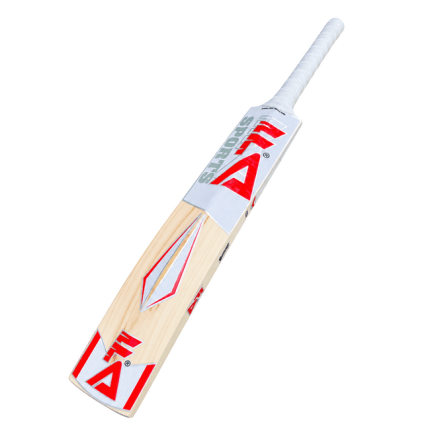 FA Sports English Willow Cricket Bat - Red
